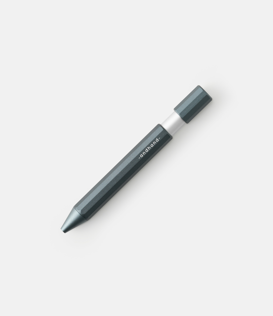 Andhand Aspect Retractable Pen Slate Grey — ручка-роллер из алюминия
