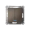 Выключатель двухклавишный с подсветкой Systeme Electric AtlasDesign Мокко ATN000653