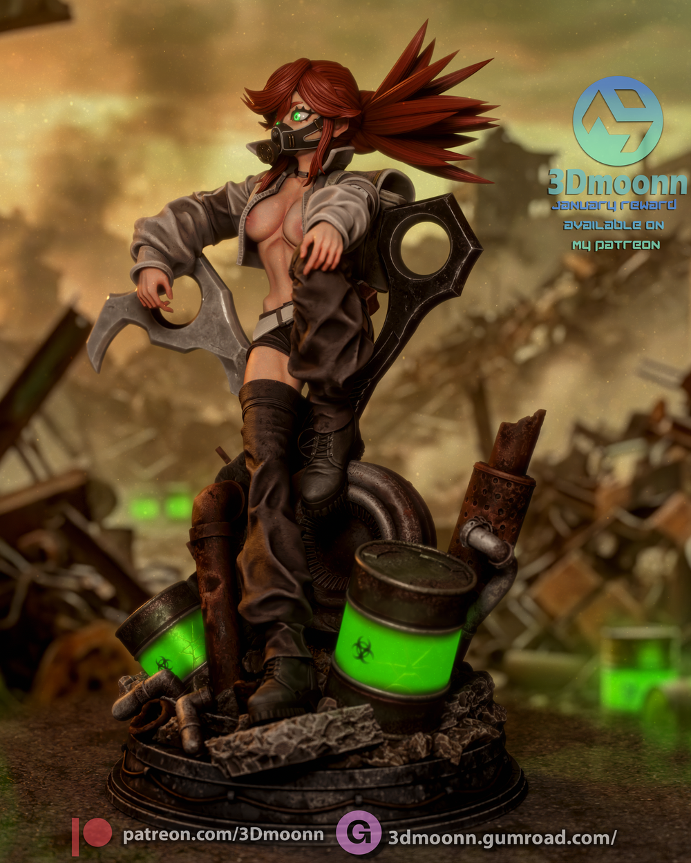 Фигурка Гачиакута Рио Riyo Reaper Gachiakuta