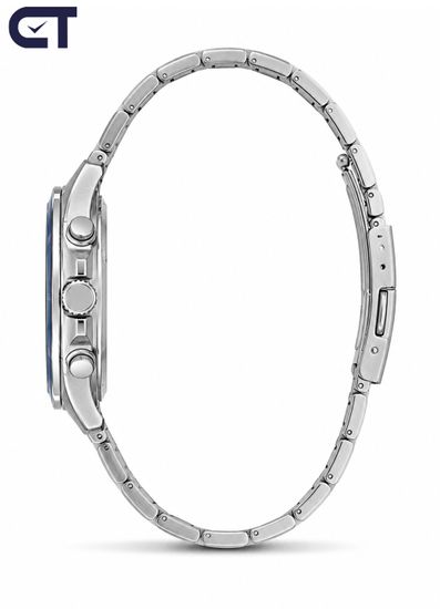 Casio MTP-1374D-7A2 Standard часы наручные мужские — белый циферблат, синие акценты и стальной браслет