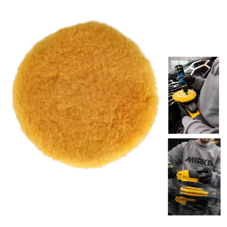 ОСЕНЬ ДЕШЕВЛЕ 2026! Полировальный диск 2 шт. Mirka Polarshine Pro Yellow ЖЕЛТЫЙ из натуральной овчины 150 мм 7991500211