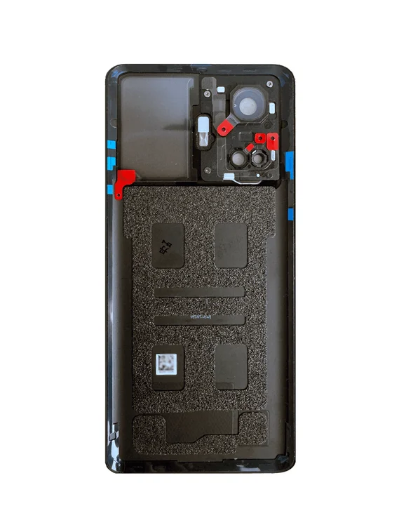 Задняя крышка для Realme GT3 черная (Black) со стеклом камеры