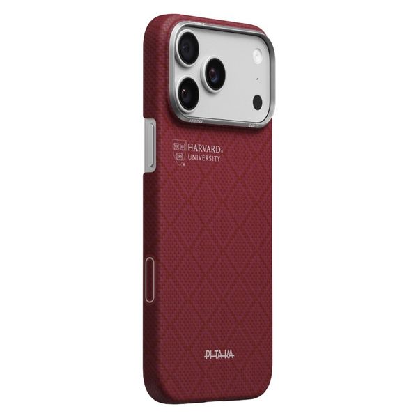 Чехол Pitaka Edge Case для iPhone 17 Pro, Гарвардский багровый | Harvard Crimson