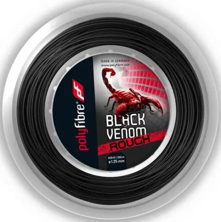 Струны теннисные Polyfibre Black Venom Rough (200 m)