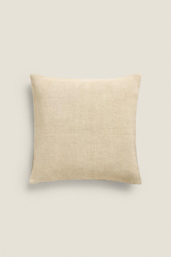 ZARA HOME ОДНОТОННЫЙ ЧЕХОЛ НА ПОДУШКУ, СВЕТЛО-ЗЕЛЕНЫЙ
