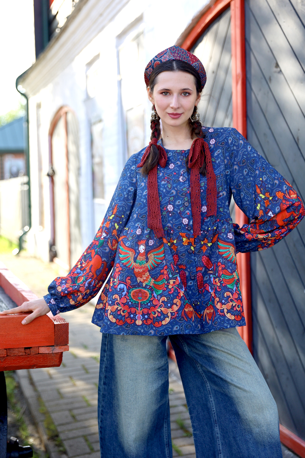 Blouse "Cloudberry. Maslenitsa"
