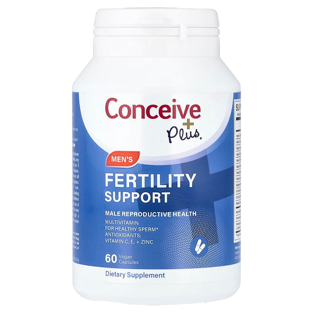 Conceive Plus, средство для поддержки мужской фертильности, 60 веганских капсул
