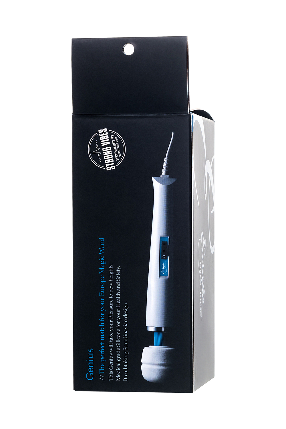 Насадка Magic Wand Genius для массажера Europe синяя 17 см