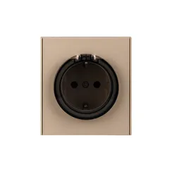 Розетка с крышкой KRANZ Miele Strong Шелк KR-78-0702-8