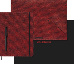 Набор Moleskine LE Prescious & Ethical Shine ежен/перьевая ручка Kaweco/папка-конверт XLarge золотистый (LEHSHINEUNDBUNDG)