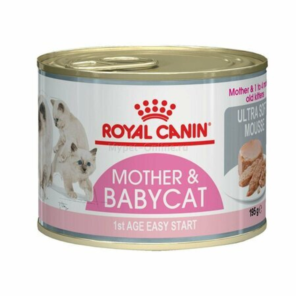 Royal Canin, Mother&Babycat паштет, Мясное ассорти, 195 гр.
