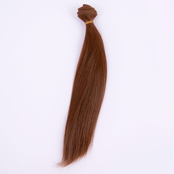 Трессы для кукол 25 см, 100 см, 34 г, 05 каштановый, HobbyBe HAR-3