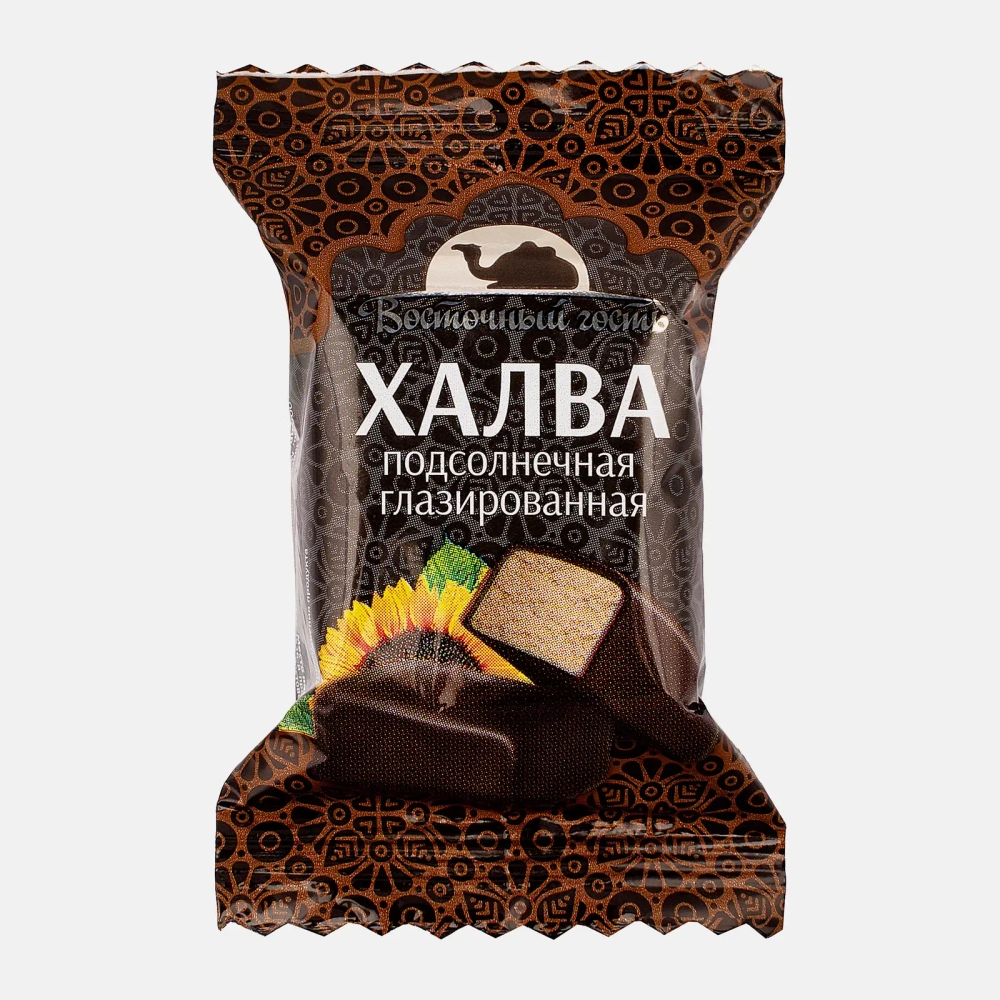 Конфеты Восточный гость Халва подсолнечная глазированная 300г