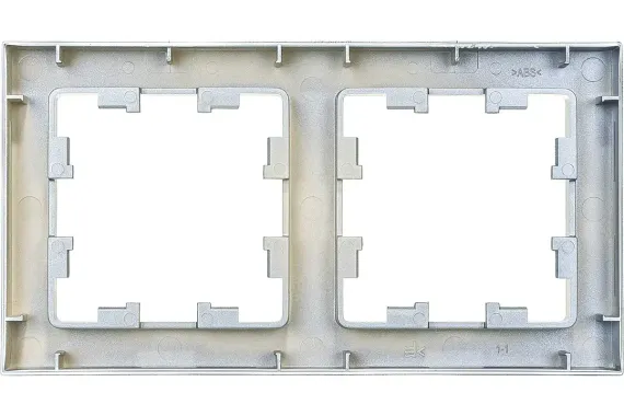 Рамка Systeme Electric ATLASDESIGN 2-постовая алюминий 36515