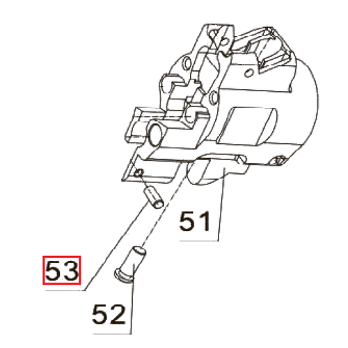 Купить Запчасть №53 для PAG-PC84. Ось рычага спускового