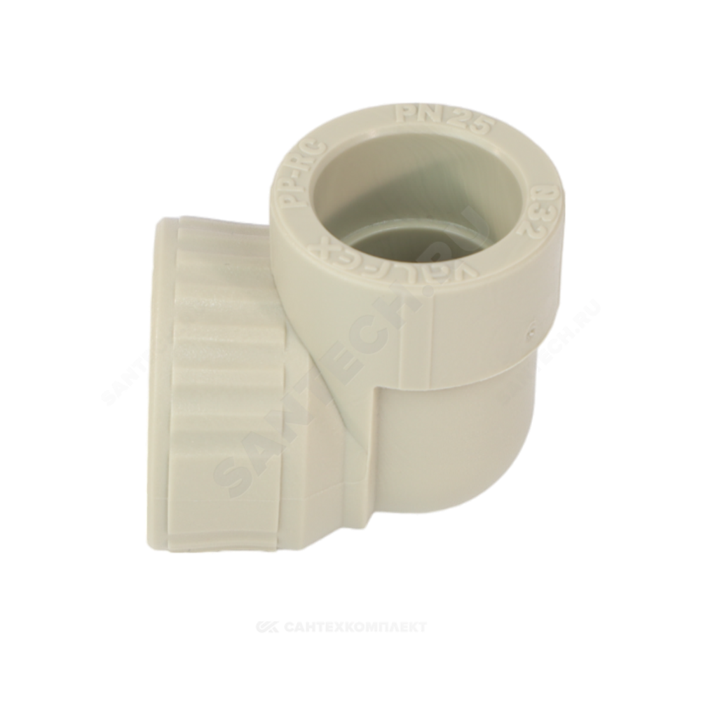 Угольник PP-R комбинированный серый Дн 25х3/4" ВР VALFEX 10125025Г