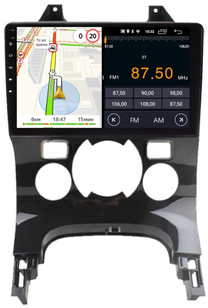 Магнитола для Peugeot 3008 2010-2017 (климат) - Parafar PF082FHD на Android 13, CarPlay, 4G SIM-слот