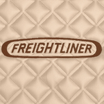 Ковры FREIGHTLINER CENTRY (автомат) (экокожа, бежевый, бежевый кант, коричневая вышивка)