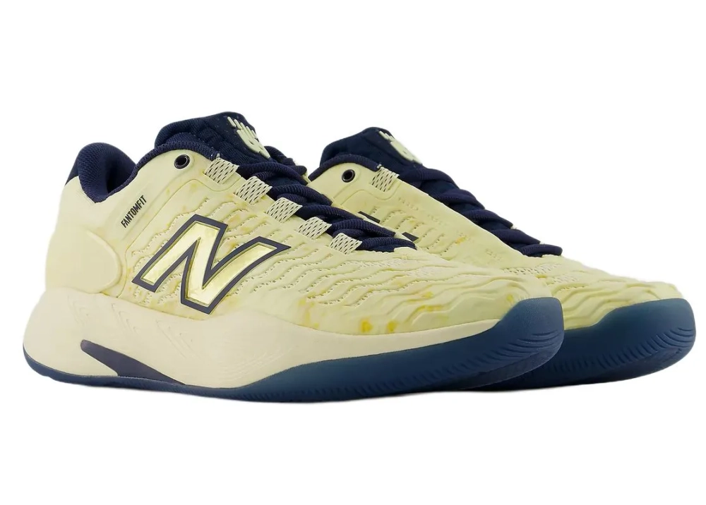 Женские Кроссовки теннисные New Balance Fresh Foam X CT-Rally V2 - yellow/navy