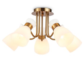 Потолочная люстра 5*Е27 TR3218/5 GD/FR золото/белый матовый Traditional Ambrella