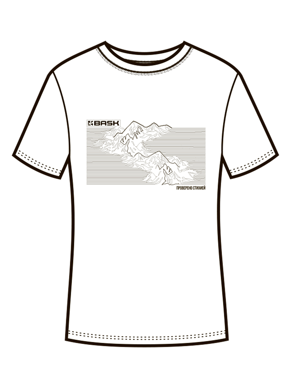 ФУТБОЛКА ЖЕНСКАЯ BASK TOPOGRAPHY LT V2