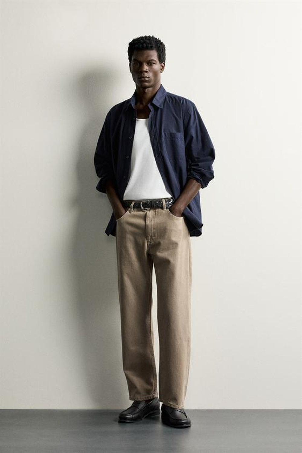 ZARA ДЖИНСЫ REGULAR FIT, ХАКИ