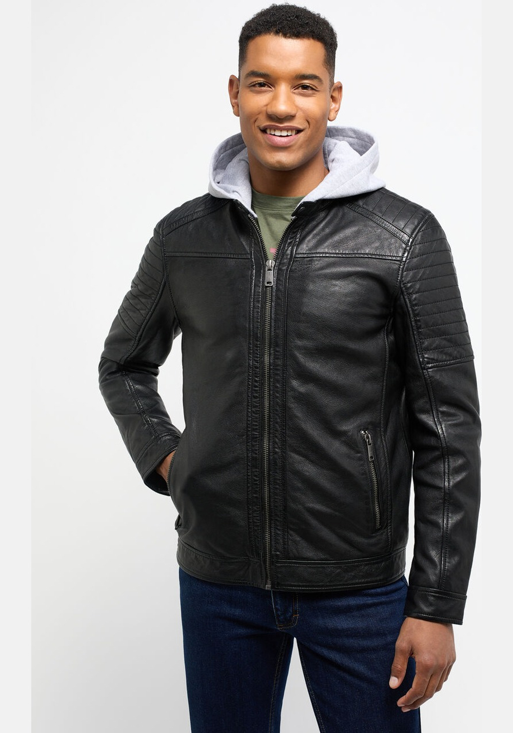 Куртка straight biker jacket MU-M232-81-1000