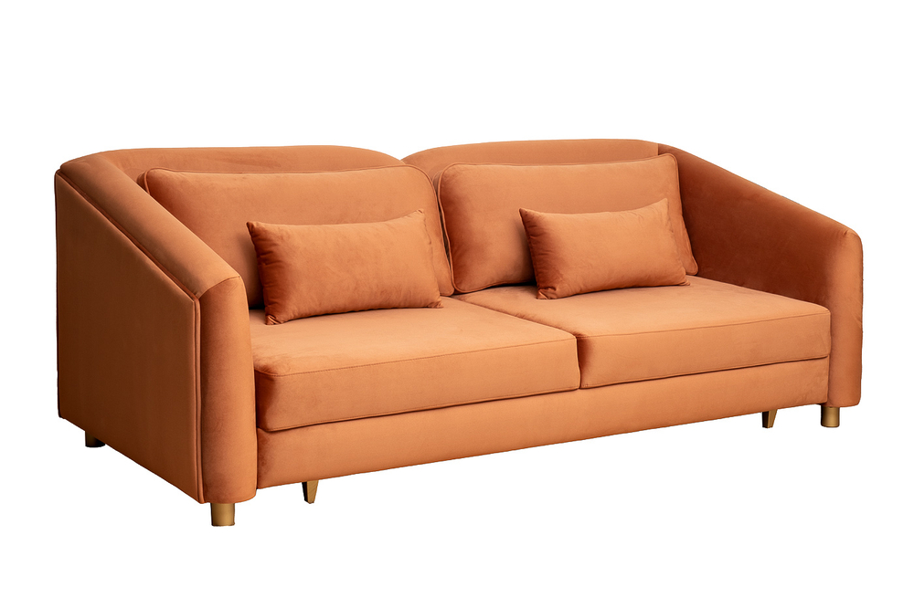 Диван Garda Decor Треви (Trevi) 230М(К) трехм раскл с кантом терракотовый Colt006 232*103*88 см