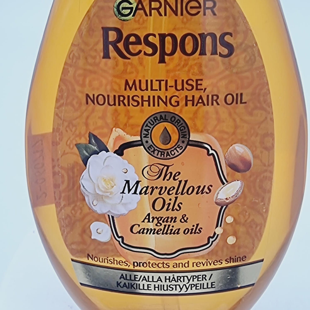 Garnier Respons Масло для волос Marvelous Oils масло арганы и камелии, 150 мл (из Финляндии)