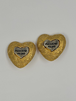 Клипсы Сердца Moschino