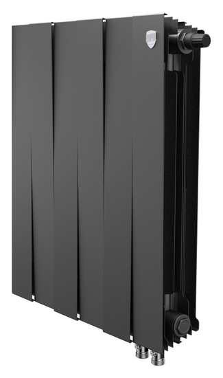 Радиатор Royal Thermo PianoForte 500 VR80 Noir Sable - 6 секций нижнее подключение (правое)