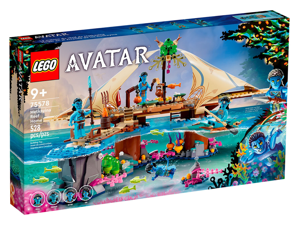 Конструктор Лего Аватар Дом Меткайина на Рифе | LEGO Avatar Metkayina Reef Home 75578 — 585 деталей (12+)