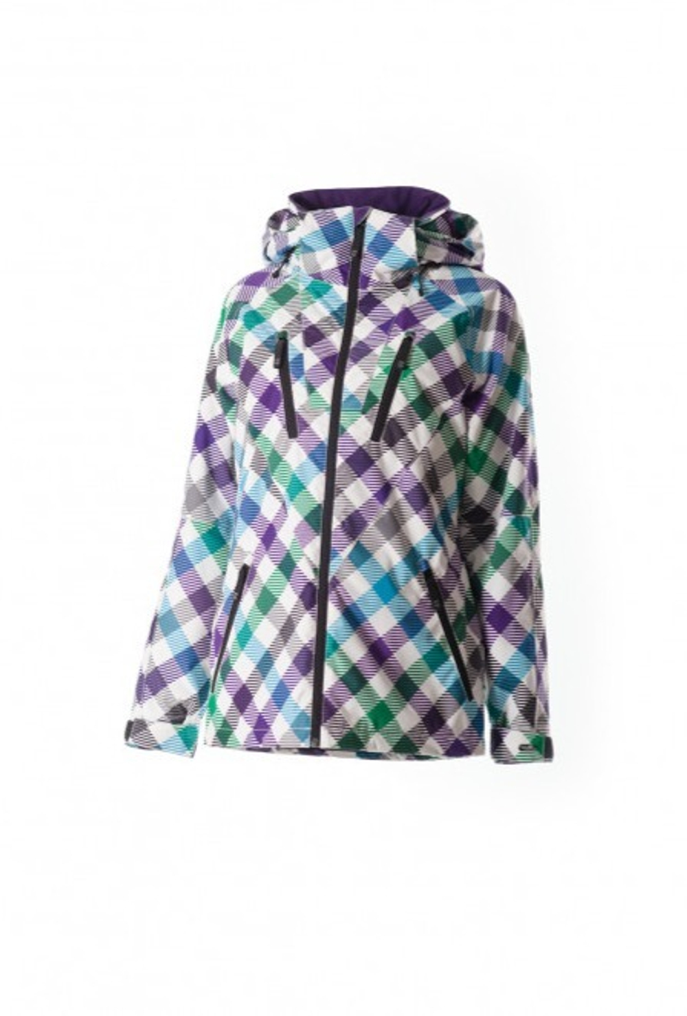 Куртка Rehall USHI AOP Slanted Checks Ocean Blue