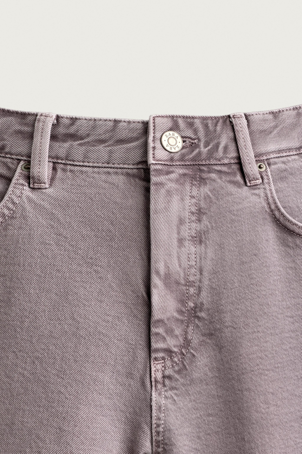 БРЮКИ STRAIGHT FIT С ЭФФЕКТОМ ПОТЕРТОСТИ — ZARA