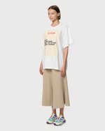 MM6 MAISON MARGIELA ФУТБОЛКА ЖЕНСКАЯ БЕЛАЯ С АППЛИКАЦИЕЙ