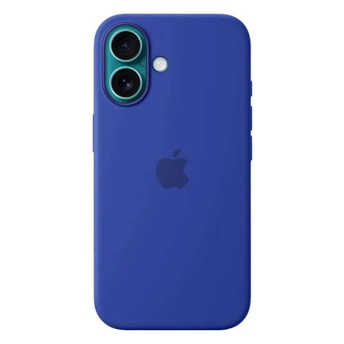Силиконовый чехол с поддержкой MagSafe Apple Silicone Case для iPhone 16, Ultramarine (Ультрамарин)