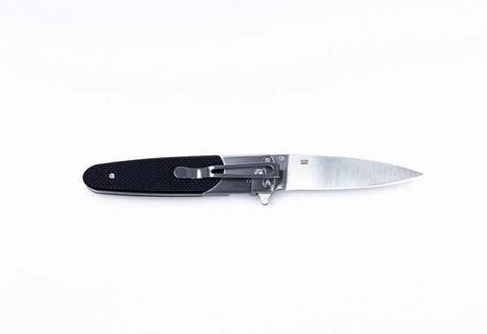 Складной нож Ganzo G743-1 черный, G743-1-BK c клинком из стали 440C, рукоять G10