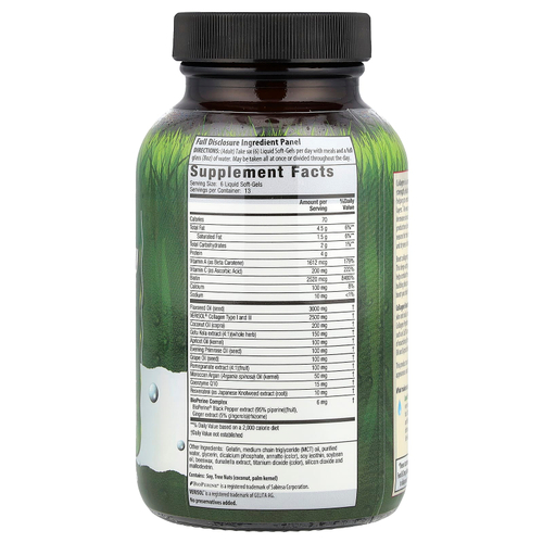 Irwin Naturals, Verisol® Collagen Beauty, клинически подтвержденный коллаген, 80 капсул с жидкостью