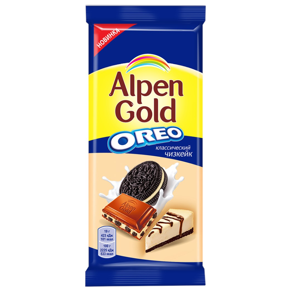 Шоколад Alpen Gold Oreo Классический чизкейк 85гр
