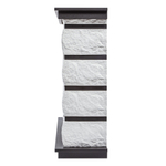 Каминокомплект: Очаг Electrolux EFP/P-2520LS N, портал Excalibur 25 камень белый