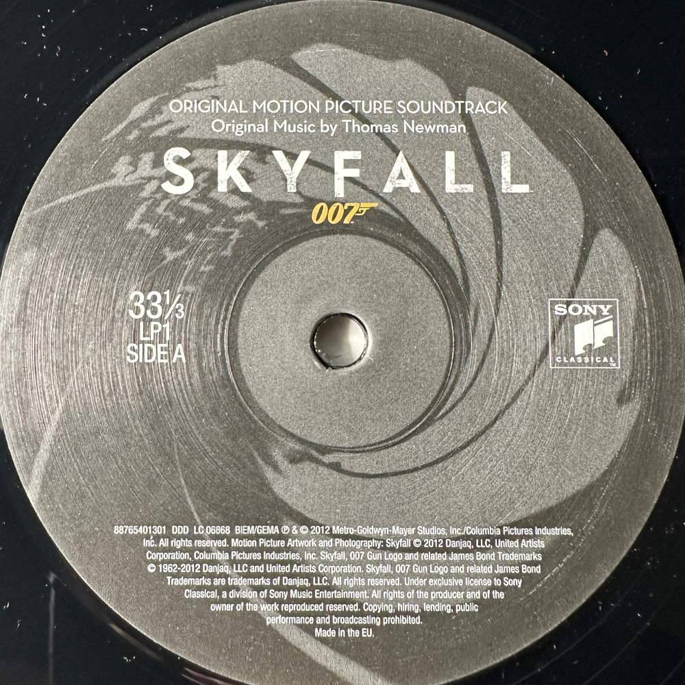 Thomas Newman – Skyfall - Original Motion Picture Soundtrack 2LP (Европа 2012г.)