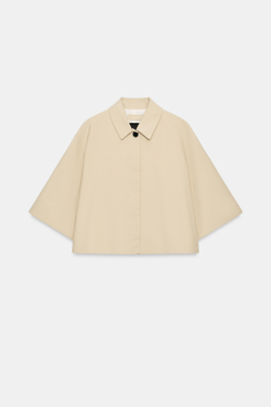 ZARA КОРОТКАЯ КУРТКА — ZW COLLECTION, БЕЖЕВЫЙ