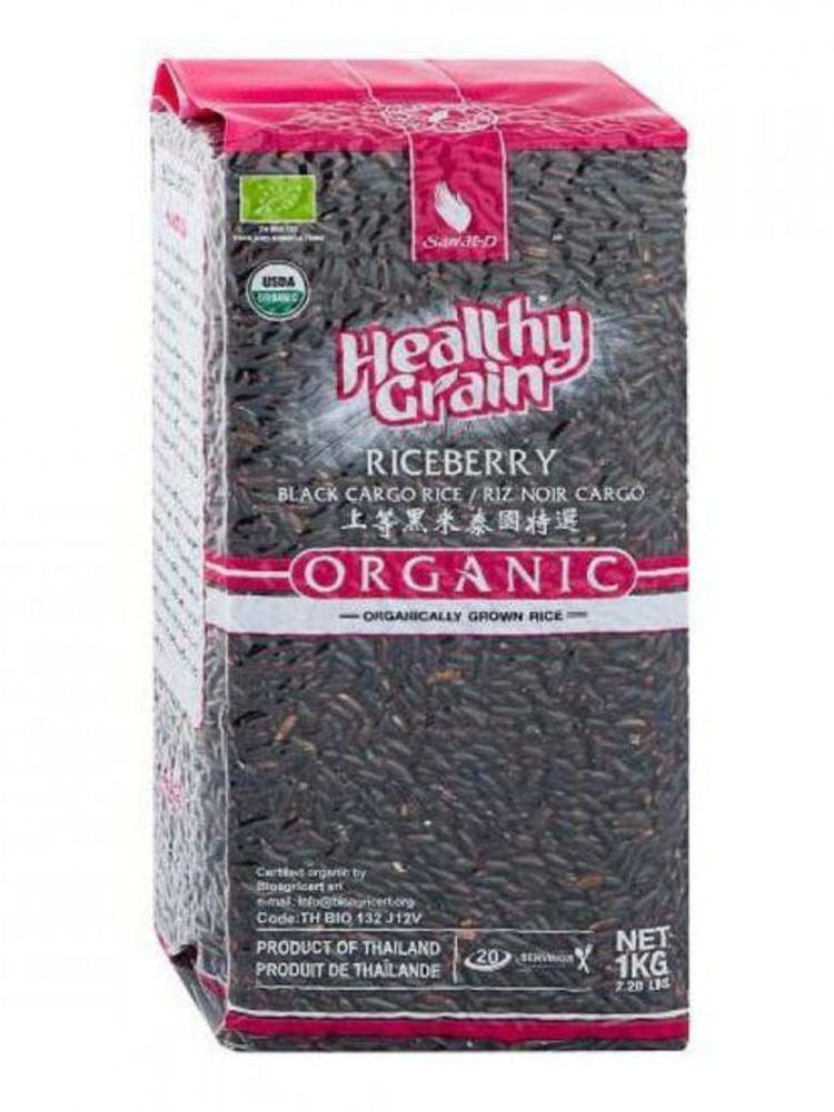 Рис Sawat-D Organic Черный тайский 1 кг, 2 шт