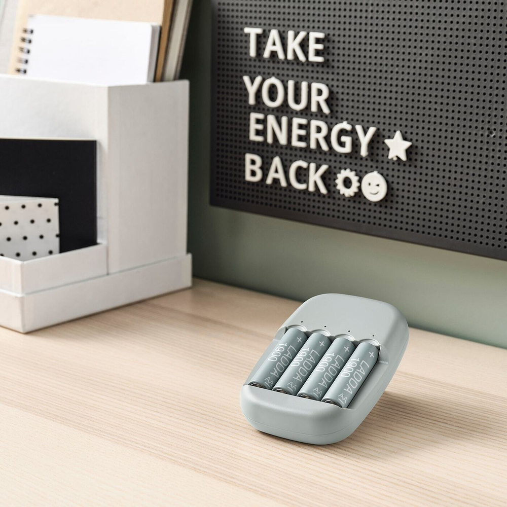 IKEA LADDA  (ИКЕА ЛАДДА)  -  Аккумуляторная батарея, HR06 AA 1,2 В, 2450 мАч