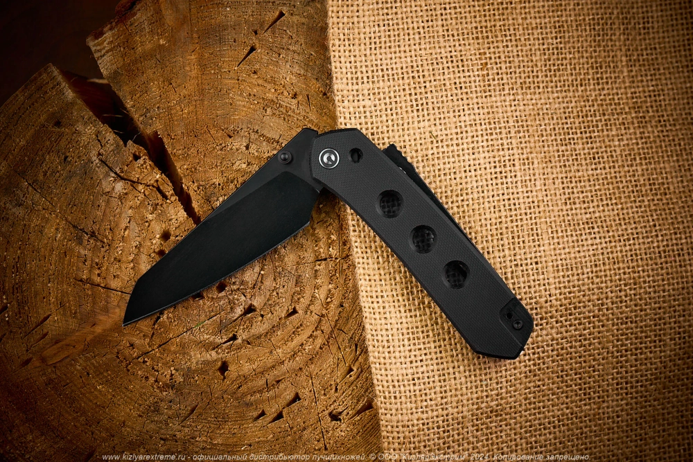 Нож Civivi Vision FG C22036-1 сталь Nitro-V Black рукоять Black G10 Handle
