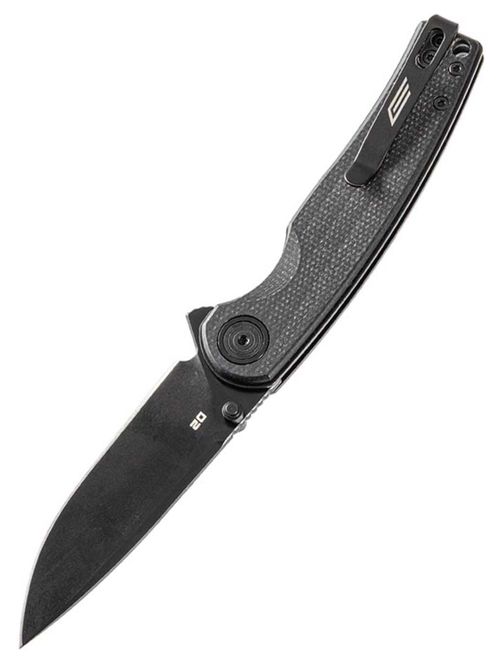 Нож складной GhostBlade Moroi, сталь D2, 58-62 HRC, Spear-point, рукоять микарта чёрная, замок Liner lock, 96 г