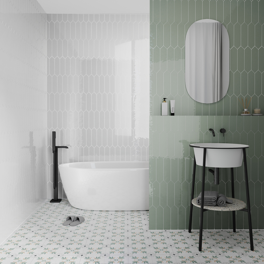 Smile Tile Picket Menta 7.5x30