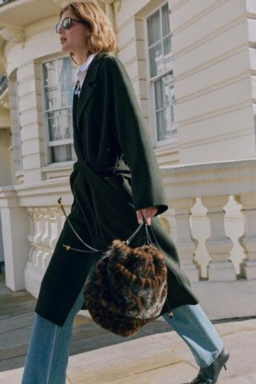 ZARA ФАКТУРНАЯ СУМКА НА ПЛЕЧО С ПРИНТОМ, РАЗНОЦВЕТНЫЙ