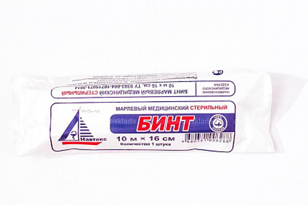 Бинт 10х16 стер. марлевый пл. 27г/м2, арт.6498/21,  ТДЛ (250)