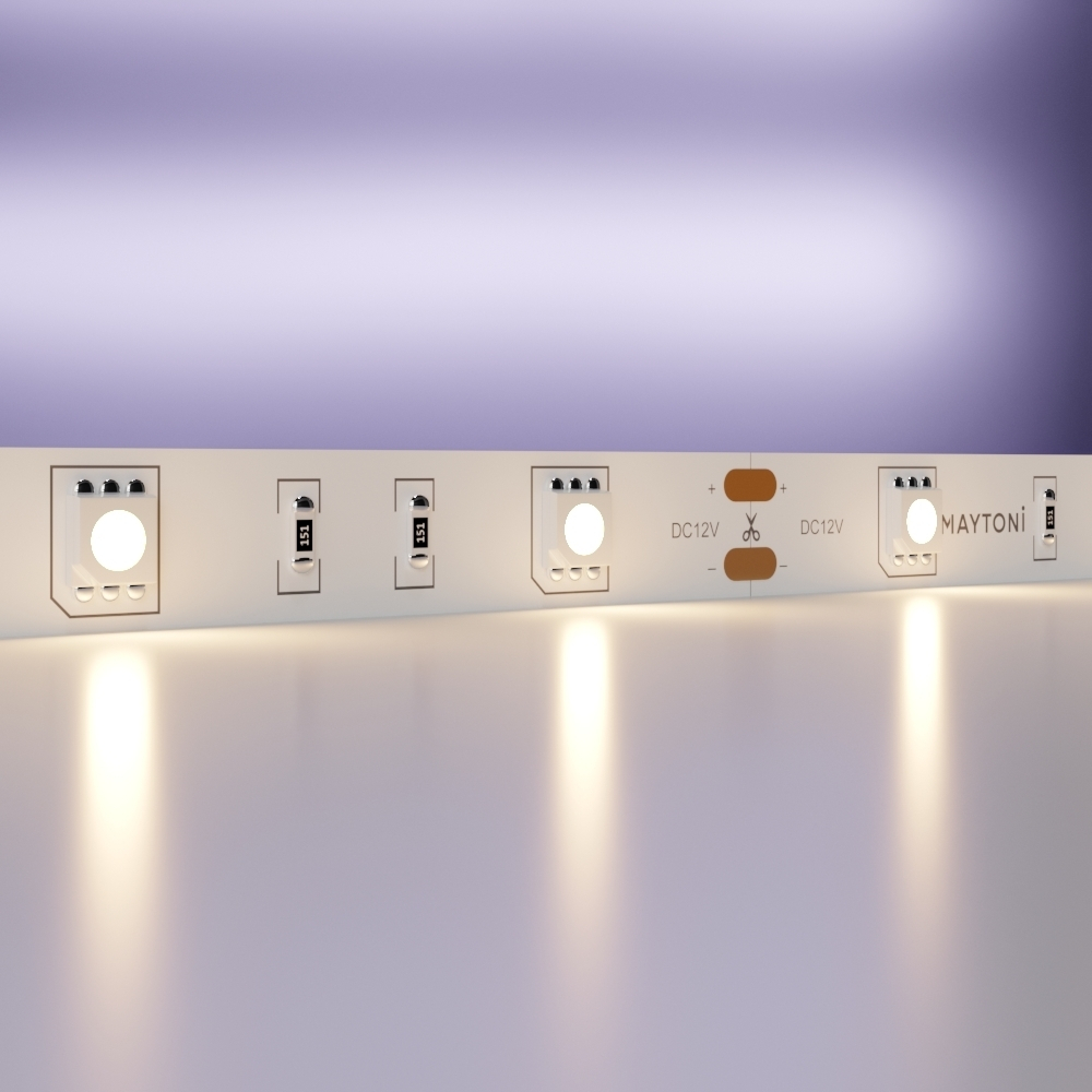 Светодиодная лента Maytoni 12В 5050 7,2Вт/м 3000K 5м IP20